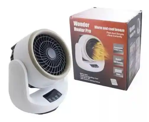 Mini Calentador De Ambiente Y Ventilador Con Control Remoto