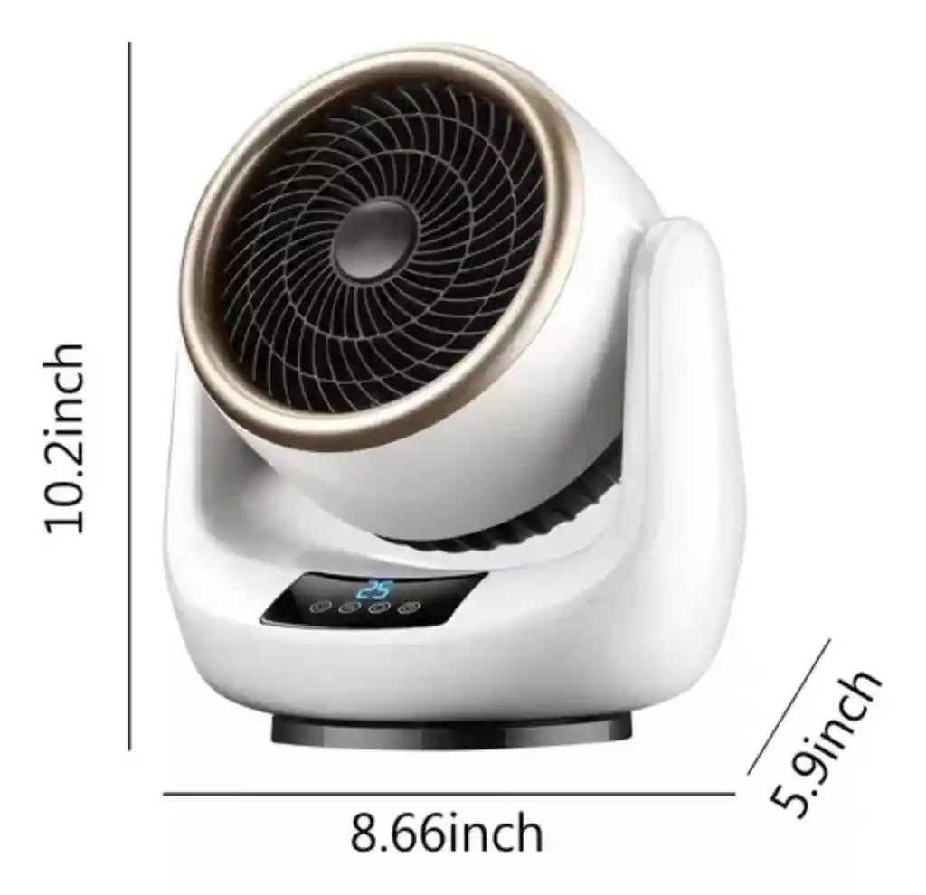 Mini Calentador De Ambiente Y Ventilador Con Control Remoto