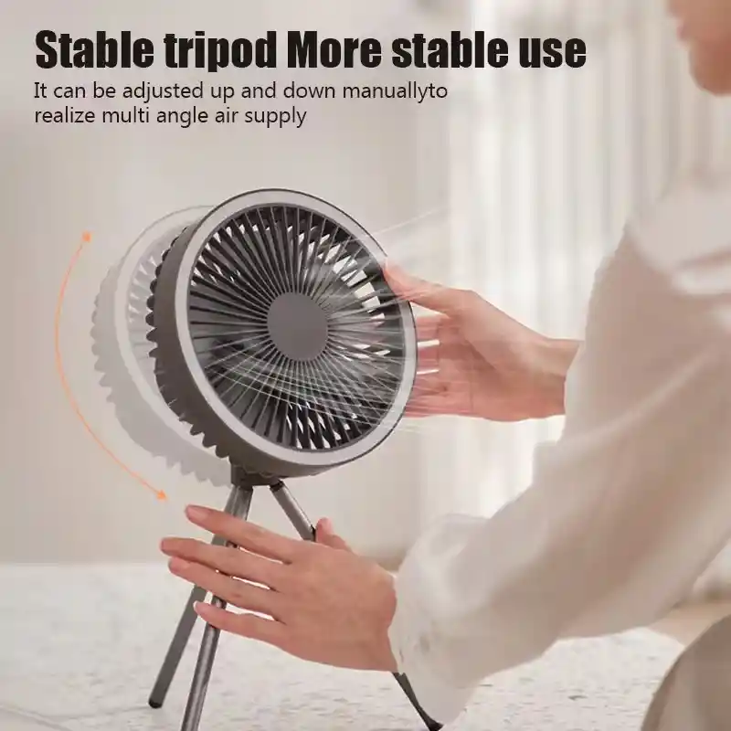 Ventilador Con Luz Y Soporte Aire Acondicionado