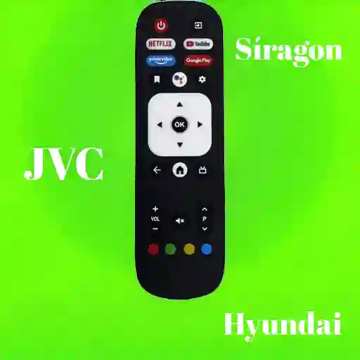 Control Remoto Compatible Con Jvc, Hyundai, Síragon (sin Comando De Voz)