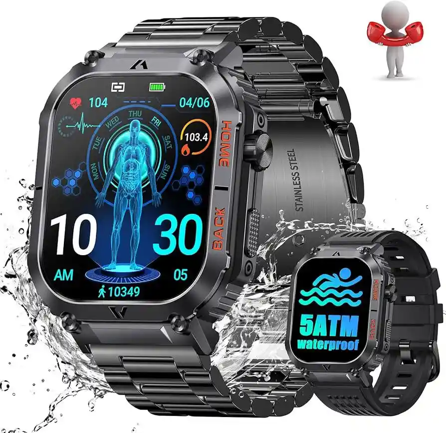 Reloj Smartwach Sport Incluye Manilla Metalica