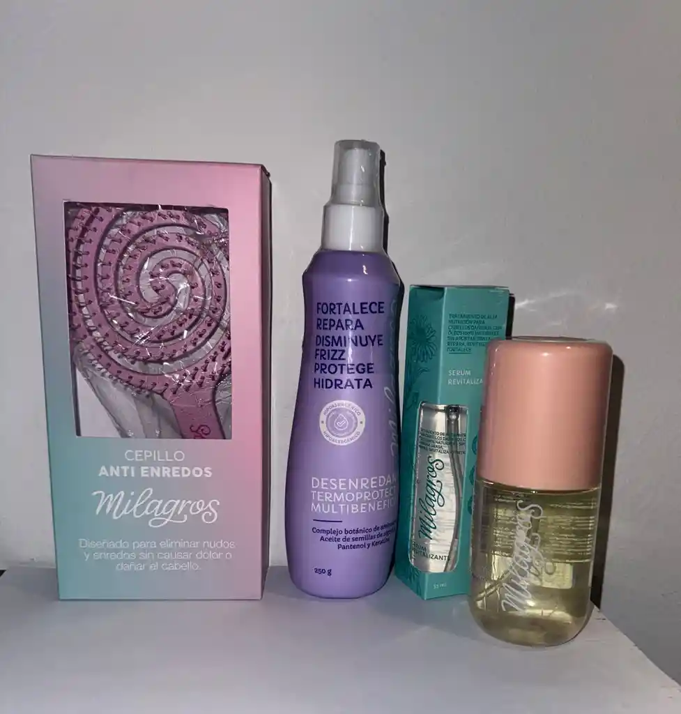 Milagros Termoprotector Cepillo Antienredos Serum Y Perfume Sublime