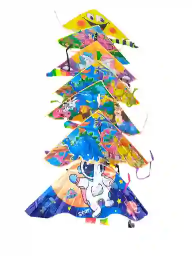 Cometa Triangular Mediana Para Volar Niños Varios Motivos 92*50cm