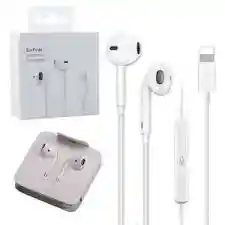 Audifonos Earpods Lightning + Cargador Iphone 20w Carga Rapida