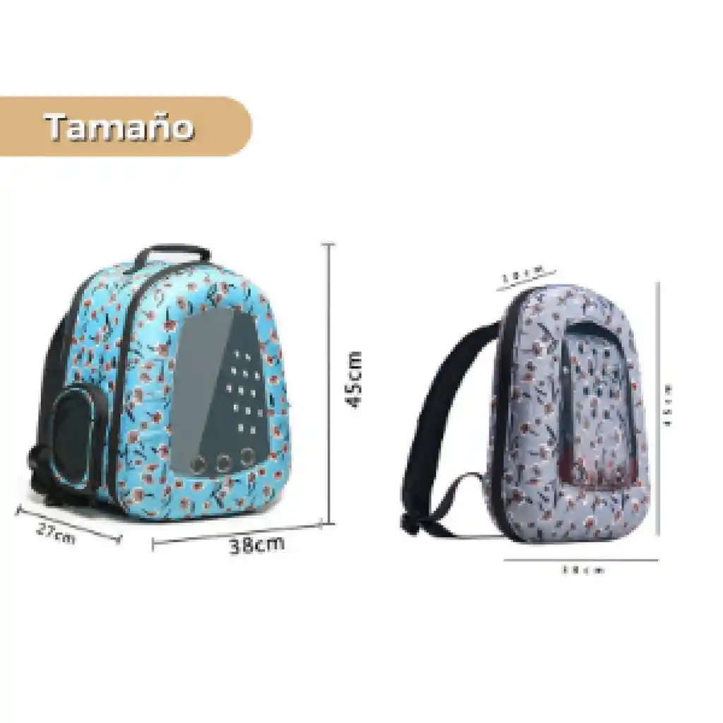 Morral Transparente Plegable De Flores