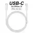 Cable Iphone 15 Carga Rapida 60w 1:1 Tipo C