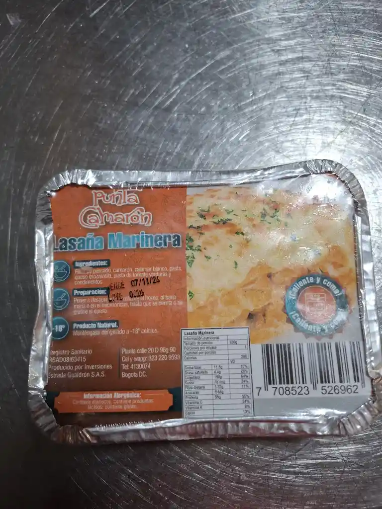 Lasagna Marinera