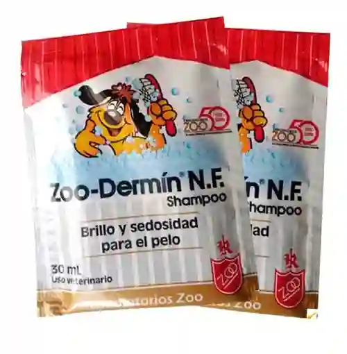 Shampoo Antiseptico Zoo Dermin Para Perros X Sobre De 30ml