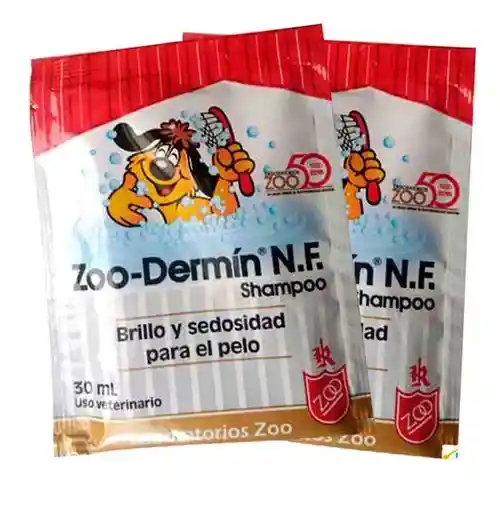Shampoo Antiseptico Zoo Dermin Para Perros X Sobre De 30ml