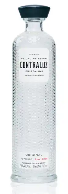 Mezcal Cristalino Contraluz 700 Ml Autografiado Por Maluma