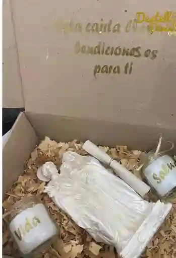 Caja Virgen 20cm 2 Velones