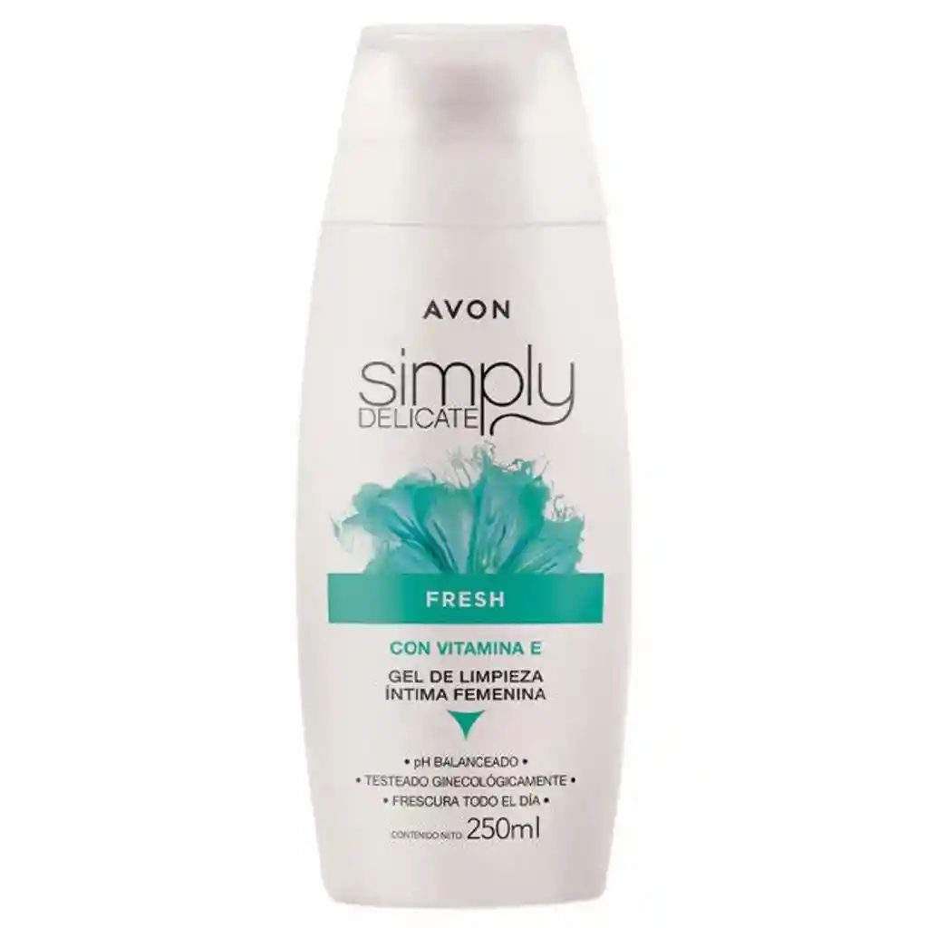 Simply Delicate Jabón Líquido Íntimo Fresh Con Vitamina E, 250ml