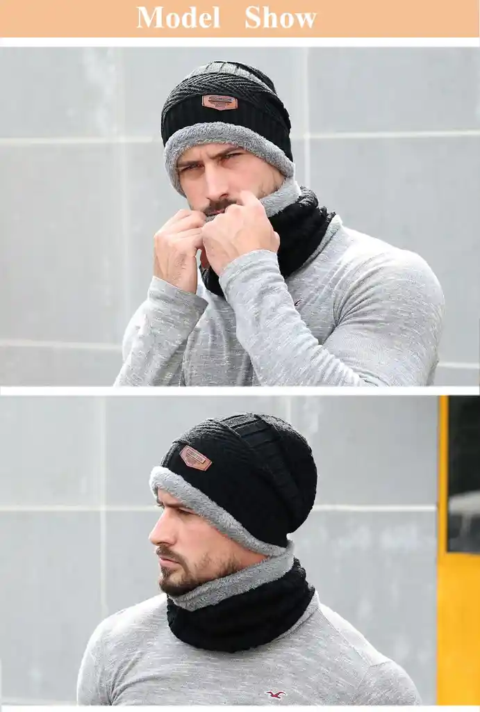 Juego Gorro Cuello Para El Frio