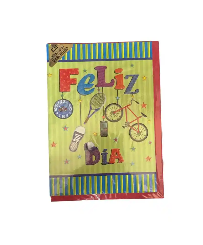 Tarjeta Regalo Mensaje Y Lluvia De Sobres Cumpleaños Hombre Colmodernas -21x15cm