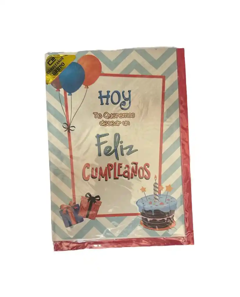 Tarjeta Regalo Mensaje Y Lluvia De Sobres Cumpleaños Hombre Colmodernas -21x15cm