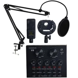 Kit Microfono De Condensador Profesional Lct240 + Consola V8