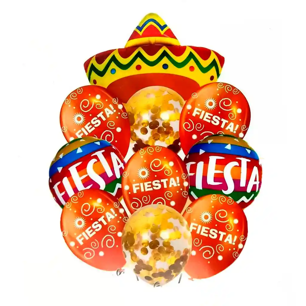 Kit Set Globo Feliz Cumpleaño Happy Birthday Sombrero Fiesta