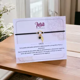 Pulseras Ala Y Cuarzos - Piedras Natural Onix