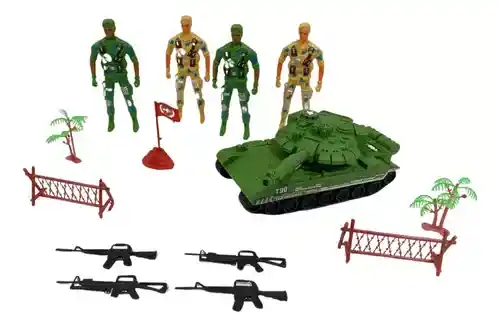 Kit Soldados Militares Juguete + Tanque De Guerra