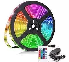 Cinta De Luz Led Multicolores Con Control