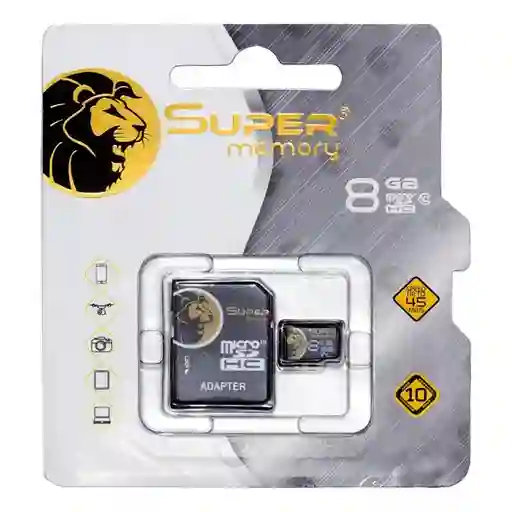 Tarjeta De Memoria Supermemory Micro Sd 8gb + Adaptador Sd