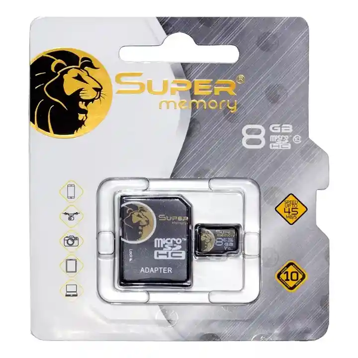 Tarjeta De Memoria Supermemory Micro Sd 8gb + Adaptador Sd