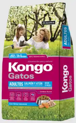 Kongo Gatos Adultos Salmon Y Atun 1 Kg