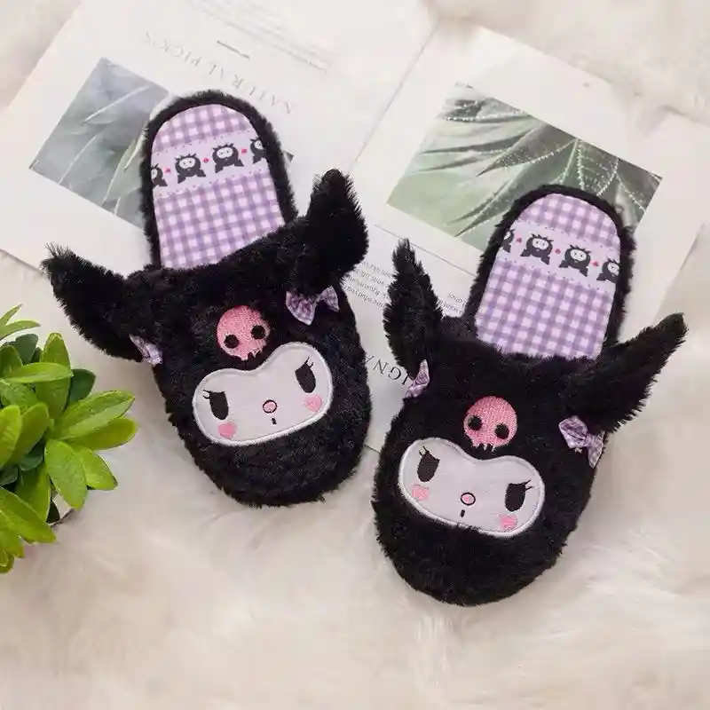 Pantuflas Sanrio Talla Única (kuromi)