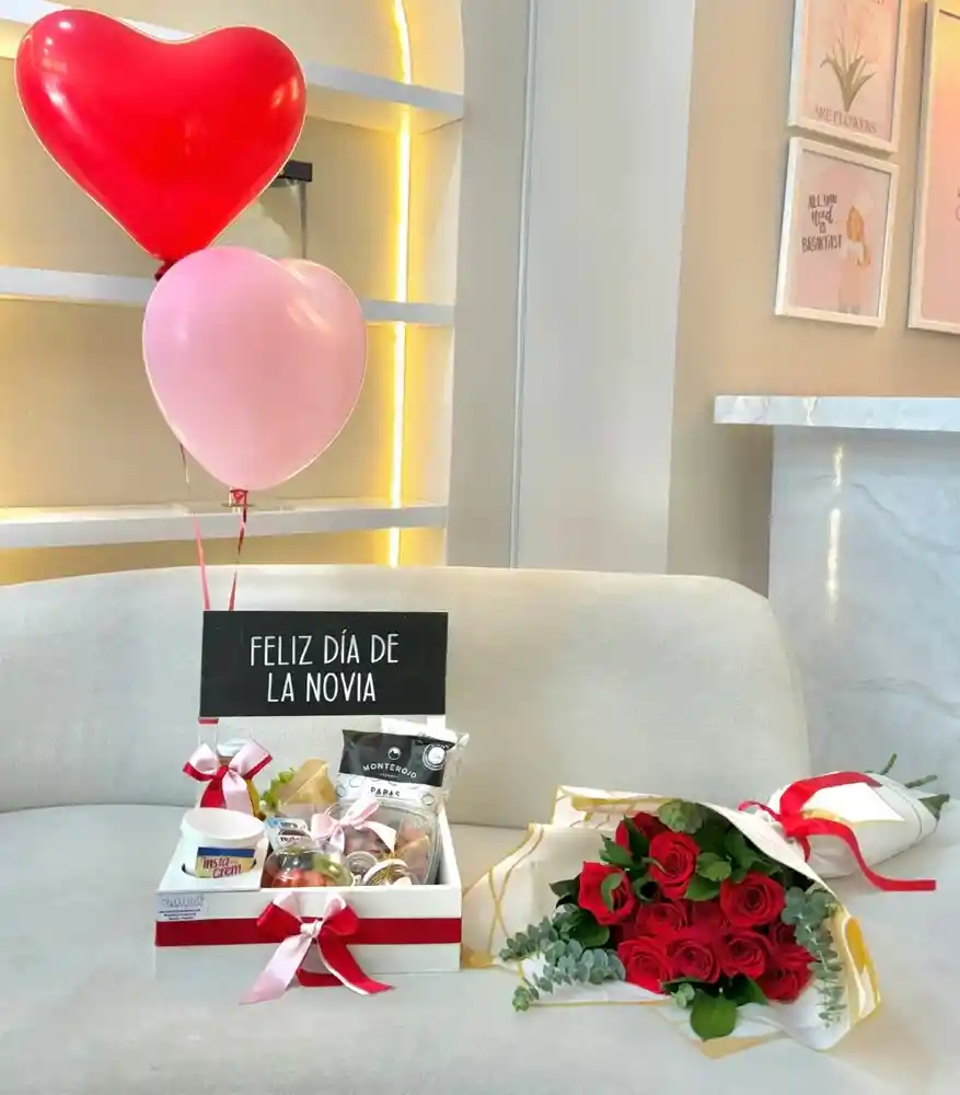 Rosas + Desayuno Sorpresa Con Globos