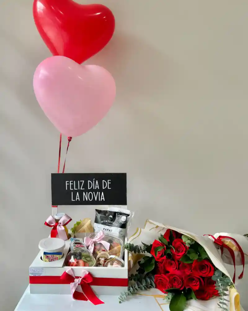 Rosas + Desayuno Sorpresa Con Globos