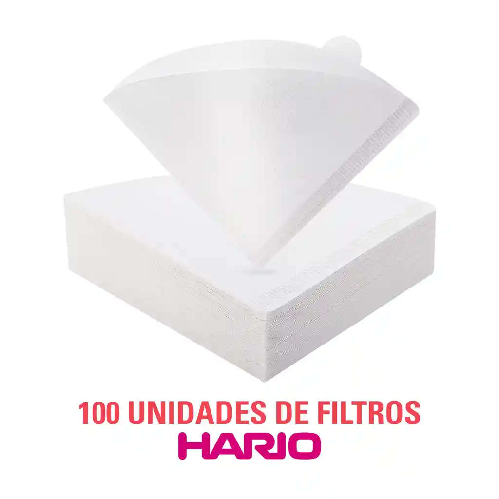 Filtros Dripper V60 Hario Original (100 Unidades) - Tamaño 2