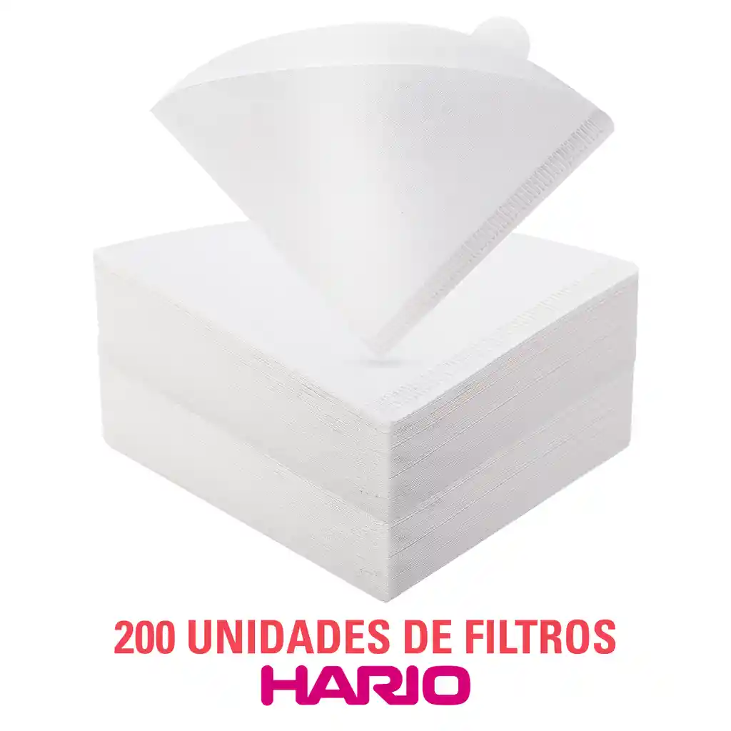 Filtros Dripper V60 Hario Original (200 Unidades) - Tamaño 2