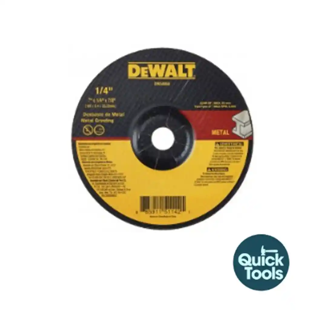 Disco Dewalt Metal 7 X 1/4 Pulir