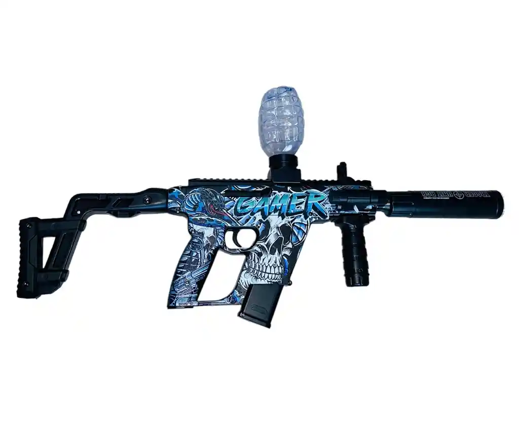 Fusil De Hidrogel Recargable Superi - Inspirado En Cod Calabera Azul