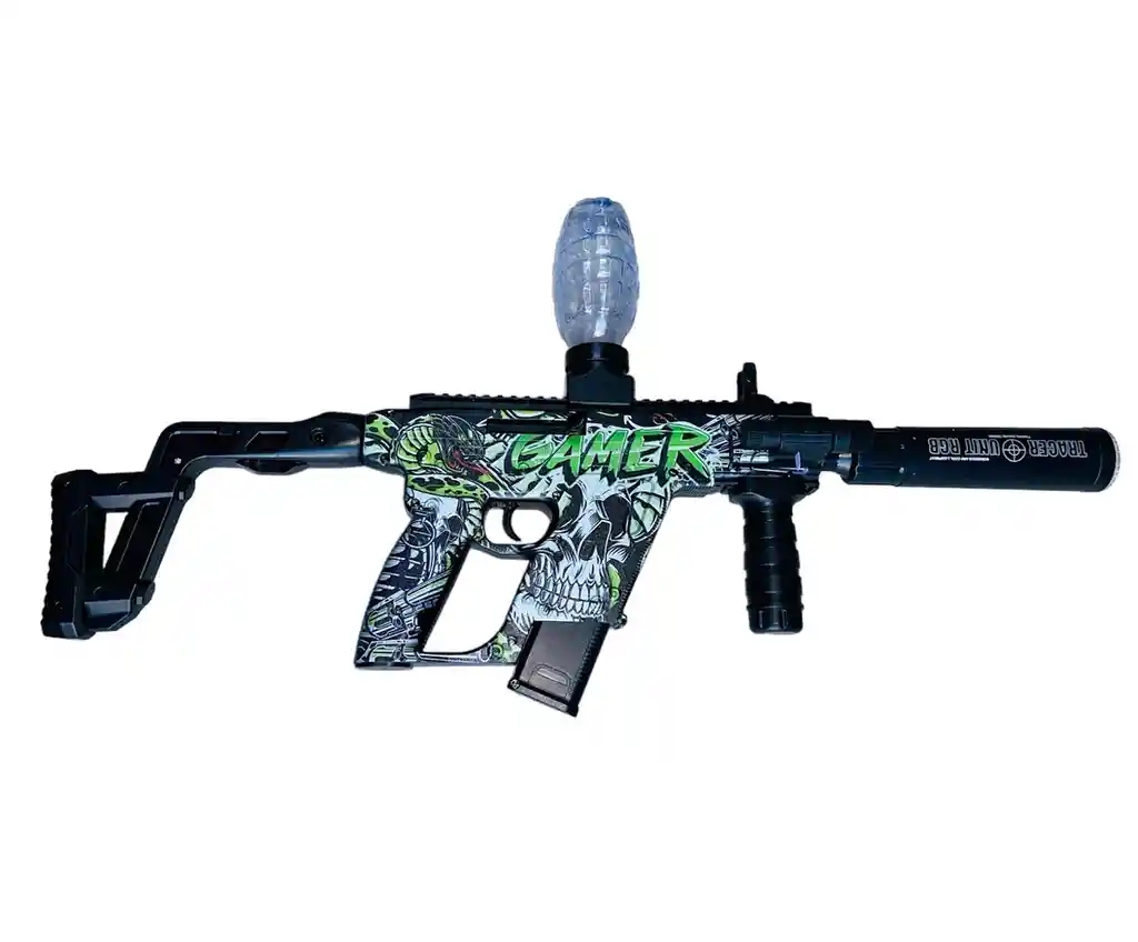 Fusil De Hidrogel Recargable Superi - Inspirado En Cod Calabera Verde