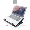 Base Refrigerante Ventilador Reclinable 5 Posiciones Ultra Silenciosa Conexion Usb-hasta 17 Pc Consolaspulgadas