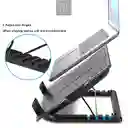 Base Refrigerante Ventilador Reclinable 5 Posiciones Ultra Silenciosa Conexion Usb-hasta 17 Pc Consolaspulgadas