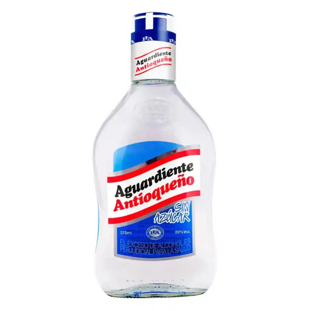 Aguardiente Antioqueño Tapa Azul 375 Ml