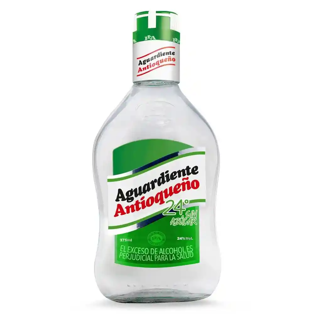 Aguardiente Antioqueño Tapa Verde 375 Ml