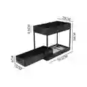 Organizador Deslizante Para Cocina 2 Pisos