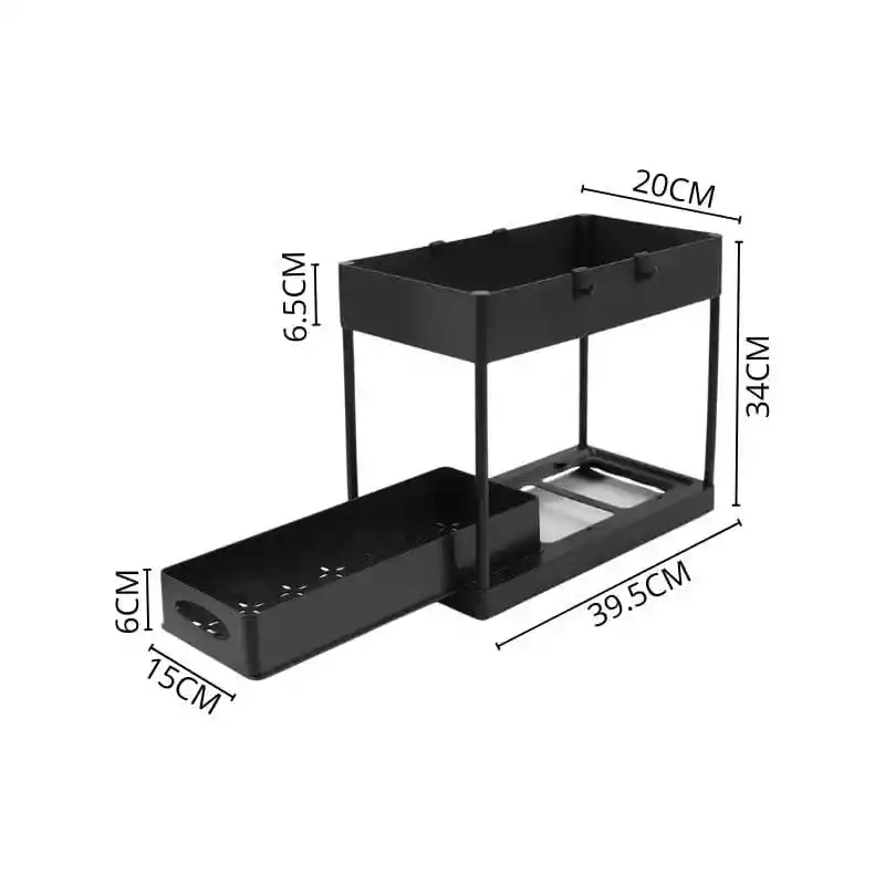 Organizador Deslizante Para Cocina 2 Pisos