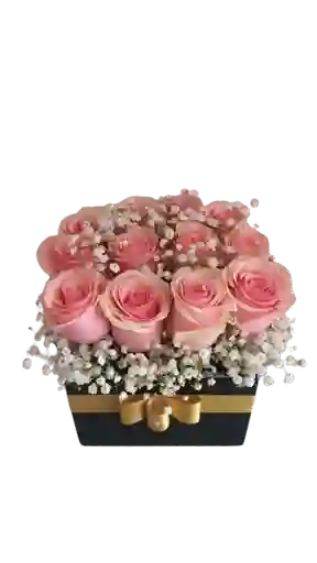 Caja Con Rosas X12