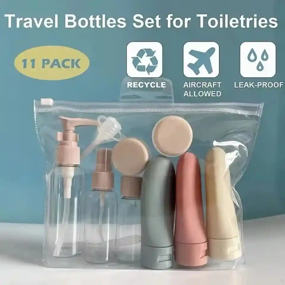 Set De Botellas De Viaje Portátiles