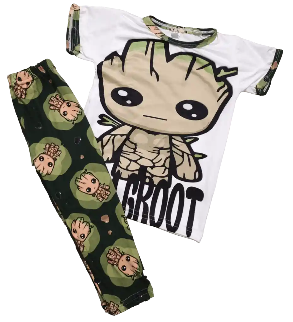 Pijama Niño Talla 2-4 Motivo Groot