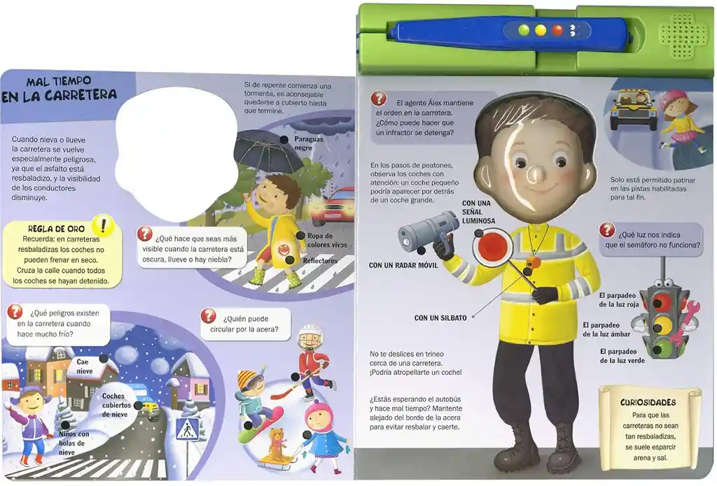 Libro Infantil Interactivo Pequeño Policía Preguntas Niños