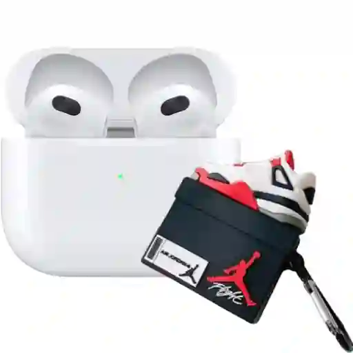 Airpods 3 Audifonos Calidad 1.1+ Funda 3d Para Airpods 3 De Silicona Funda Para Auriculares Con Llavero