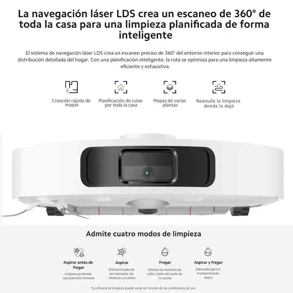 Xiaomi Robot Vacuum X20+ Aspiradora Inteligente Con Estación