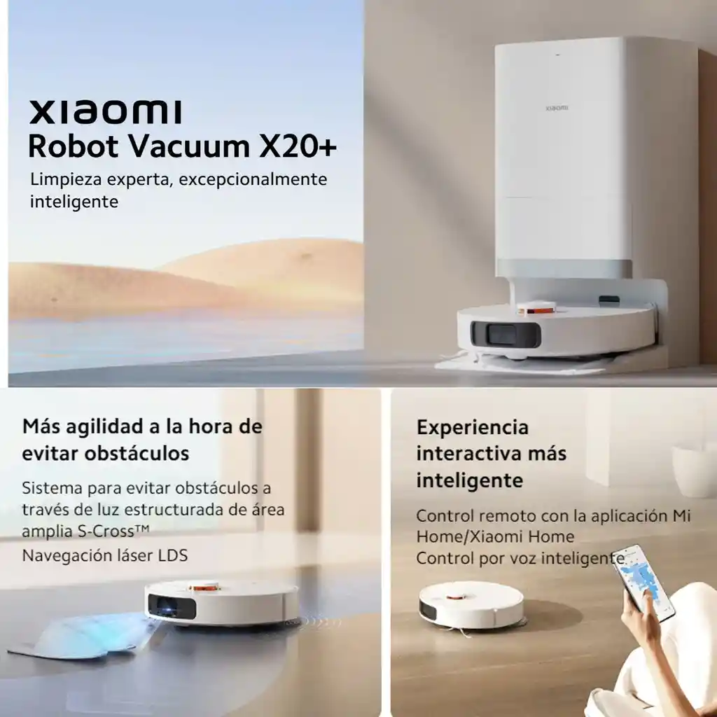 Xiaomi Robot Vacuum X20+ Aspiradora Inteligente Con Estación