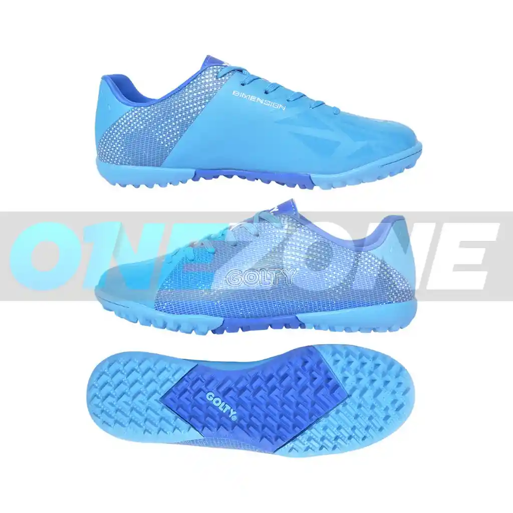 Zapatillas Turf Golty Junior Formación Dimension-f5 Talla: 1/ Azul