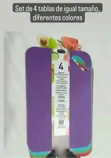 Set De 4 Tapetes De Corte Antideslizantes
